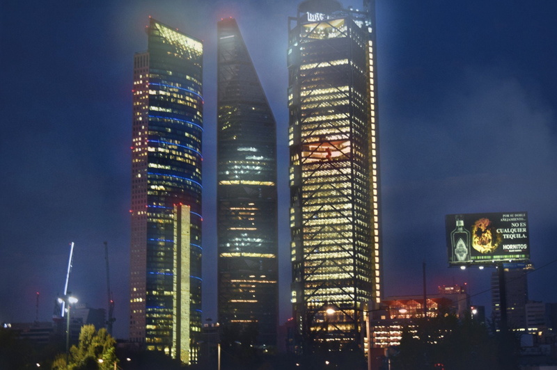 Mexico, 1080P, night, Mexico City, skyline