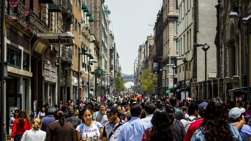 art, men, sky, large group of people, real people, women, built structure, people, mexico, city street, monument, urban, outdoors, city life, street, adult