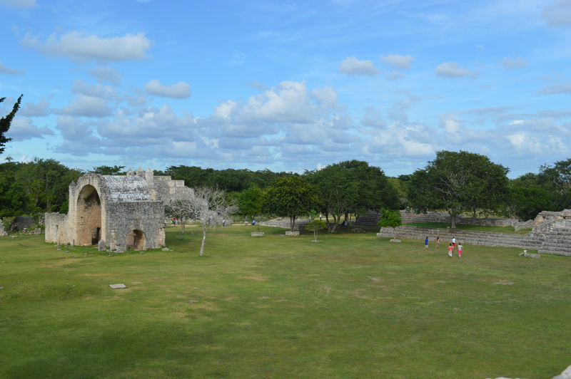 sun, tree, yucatan, ancient, history, dzibilchaltun, mexico, cancun, cloud - sky, land, green color, built structure, plant, beauty in nature, quintana roo