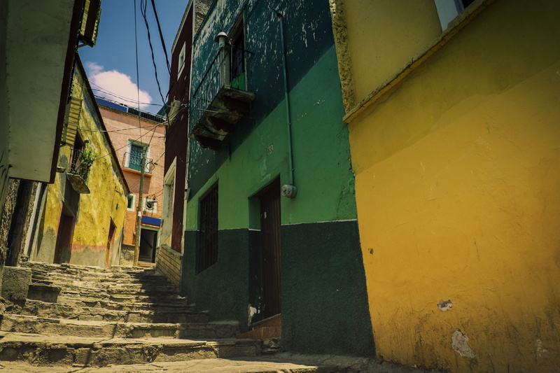 landscape, old, city, cityscape, guanajuato, house, mexican, latin, travel, the way forward, building exterior, culture, colorful, town, landmark, footpath