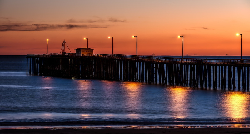 structure, beach, historic, solitude, water, sky, long exposure, lighted, sea, panorama, seashore, twilight, silhouettes, nature, landmark, romantic sky