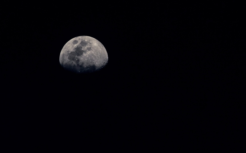 scenics - nature, moon, low angle view, space, night, tranquil scene, full moon, 2K, outdoors, no people, tranquility, idyllic, copy space, space and astronomy