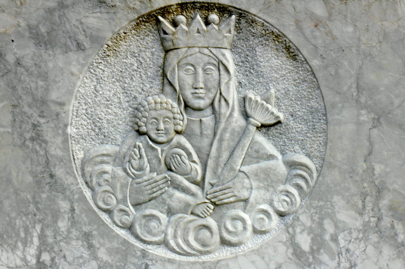 architecture, human representation, representation, spirituality, craft, Mother Of God, male likeness, close-up, solid, sculpture, stone material, figure
