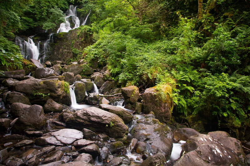 Ireland, stones, waterfall, nature, 1080P