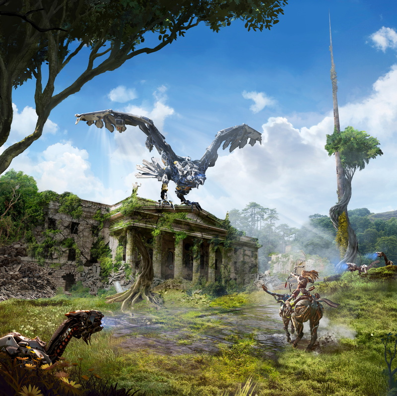 4K, Horizon Zero Dawn, Glinthawk, 4K, Aloy, Dublin
