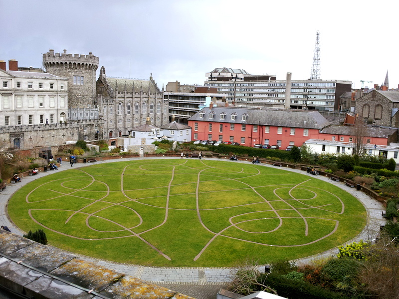 group of people, incidental people, travel, cloud - sky, city, grass, architecture, sky, ireland, built structure, high angle view, day, plant, 8K, travel destinations