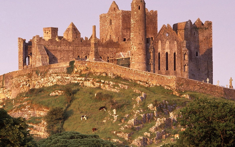 castles, ireland, nature, architecture, landscapes, rock, buildings, 2K, cashel
