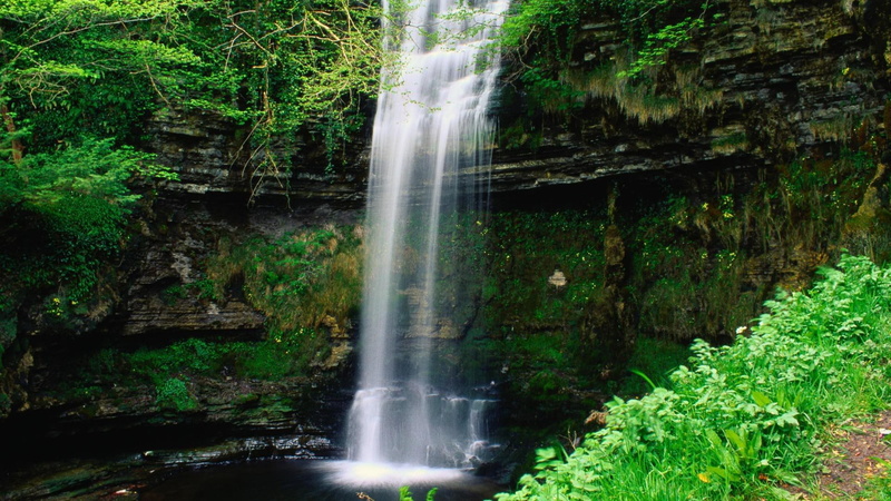 1920x1080, waterfalls, ireland, 1080P, nature, glencar, waterfall, leitrim, europe