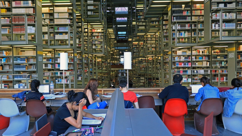 readers, adult, architecture, teamwork, technology, working, women, communication, biblioteca vasconcelos, people, laptop, males, business, coworker, sitting