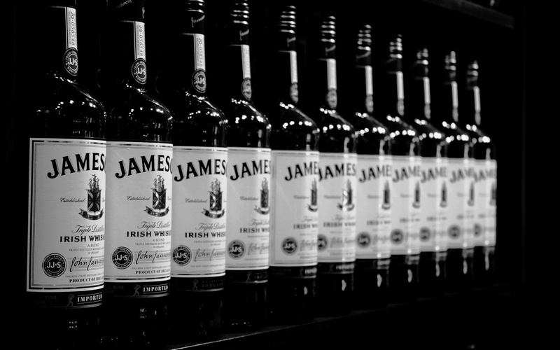 Jameson, alcohol, bottles, whiskey, photography, 2K