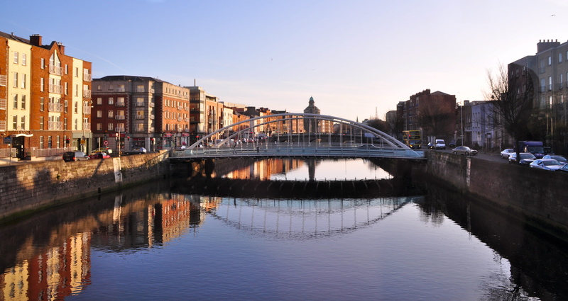 river, built structure, clear sky, buildings, building, houses, 4K, gray, connection, bridge - man made structure, water, waterfront, sky, building exterior