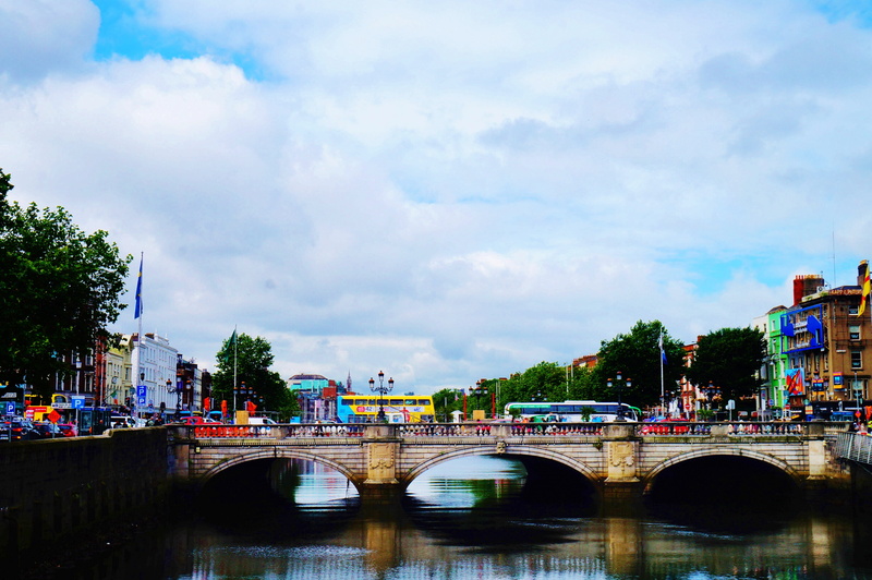 connection, bridge, Bridge, liffey, building, reflection, car, arch bridge, nature, River, Liffey, built structure, outdoors, street, transportation, water