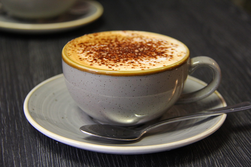 espresso, kitchen utensil, kilkenny, refreshment, food, cafe, beverage, table, frothy drink, tea time, cup, food and drink, coffee - drink, mug, coffee cup