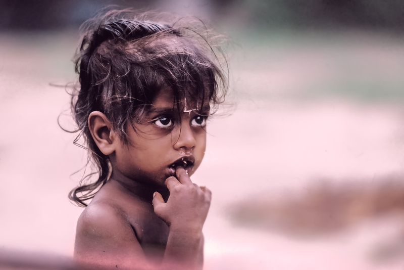 hairstyle, little girl, 2K, nature, men, portrait, shirtless, expression, real people, india, contemplation, wet hair, child, headshot, one person, looking away