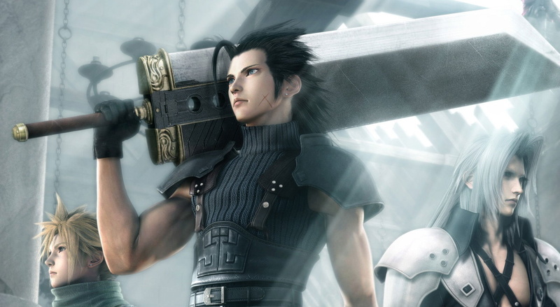 holding, hairstyle, young women, women, arts culture and entertainment, two people, young adult, Crisis Core: Final Fantasy VII, adult, casual clothing