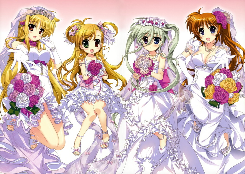 Nanoha Takamachi, Anime, Magical Girl Lyrical Nanoha, 1080P, Fate Testarossa