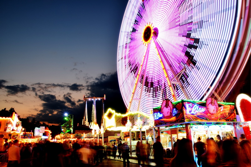 vacation, photography, ferris wheel, 4K, Germany, Nikon, long exposure