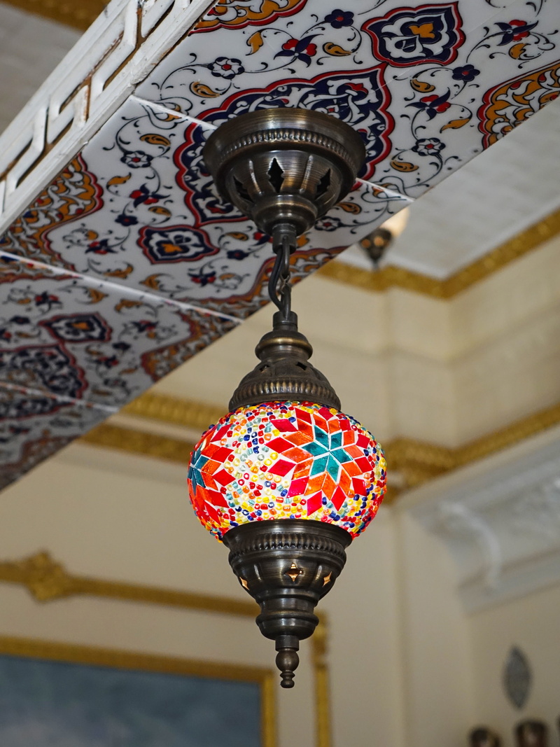 pattern, turkish, decor, day, art and craft, light, lantern, lighting equipment, ornate, colourful, ceiling, decoration, white, close-up, no people, brass