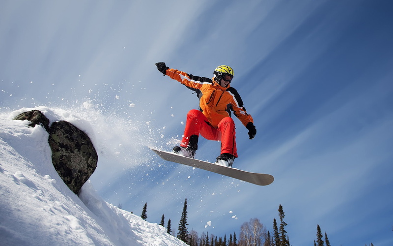 snowboard, tree, snowboarder, mountain, dude, snow, 1080P, extreme