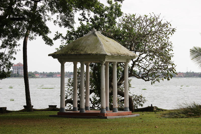 built structure, sky, cochin, beauty in nature, scenic, tree, park, park - man made space, tranquil scene, outdoors, grass, water, architecture, lake, nature