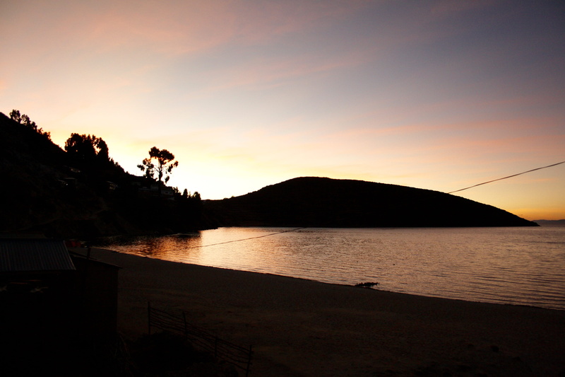 lake, 4K, outdoors, tranquil scene, water, bolivia, lake titicaca, sea, isla del sol, tree, plant, mountain, orange color, scenics - nature, beauty in nature