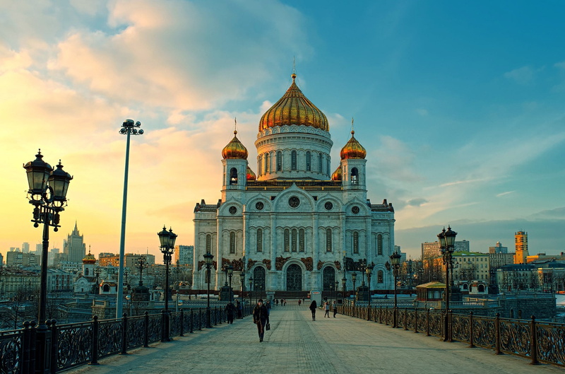 Road, The Cathedral Of Christ The Savior, Moscow, Bridge, 1080P