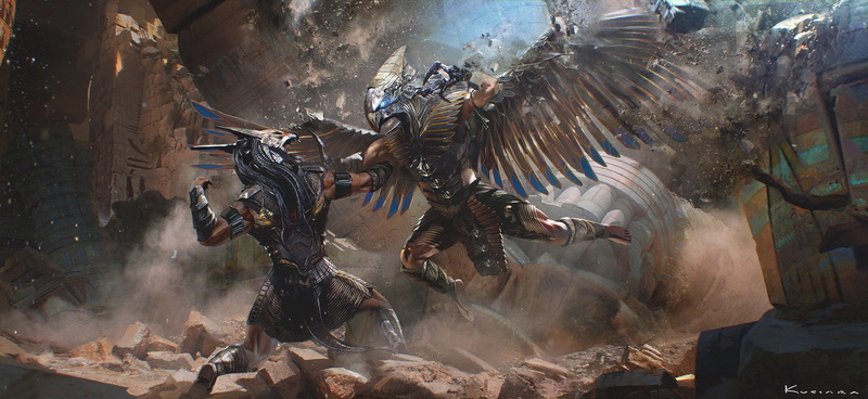 1080P, Anubs, fantasy art, artwork, Horace, Gods of Egypt