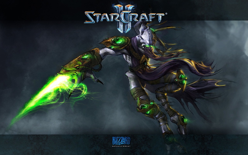 indoors, illuminated, Protoss, Zeratul (StarCraft), studio shot, Starcraft II, text, multi colored, motion, human representation, no people, creativity