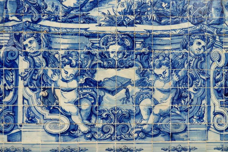 blue, facade, metal, directly above, arrangement, illustration, large group of objects, art and craft, porto, craft, abundance, day, tile, abstract, variation