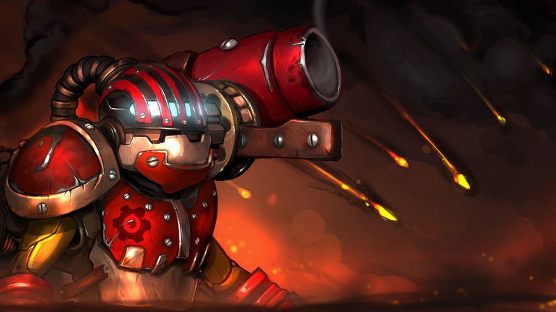 machinery, technology, Defense of the ancient, man made object, robotic, representation, 1080P, no people, glowing, close-up, hero, Dota 2, focus on foreground