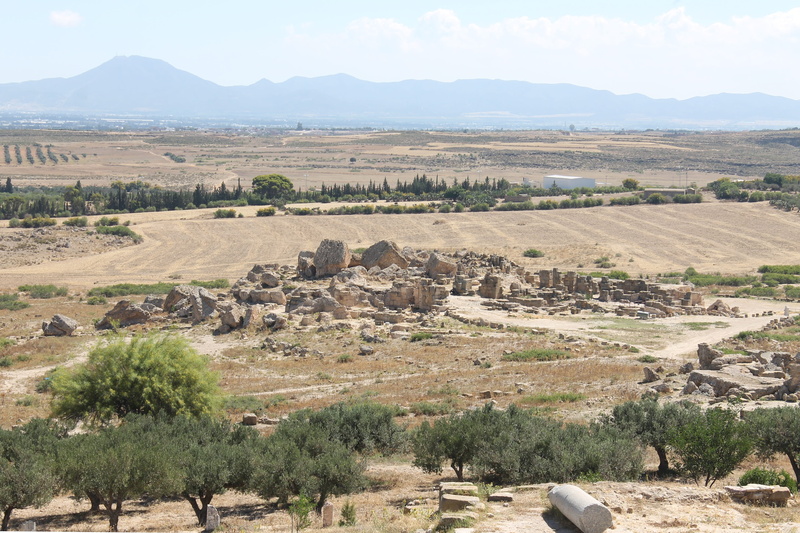 plant, sky, climate, field, land, view, architecture, 4K, the past, arid climate, the roman empire, tranquil scene, ancient civilization, scenics - nature
