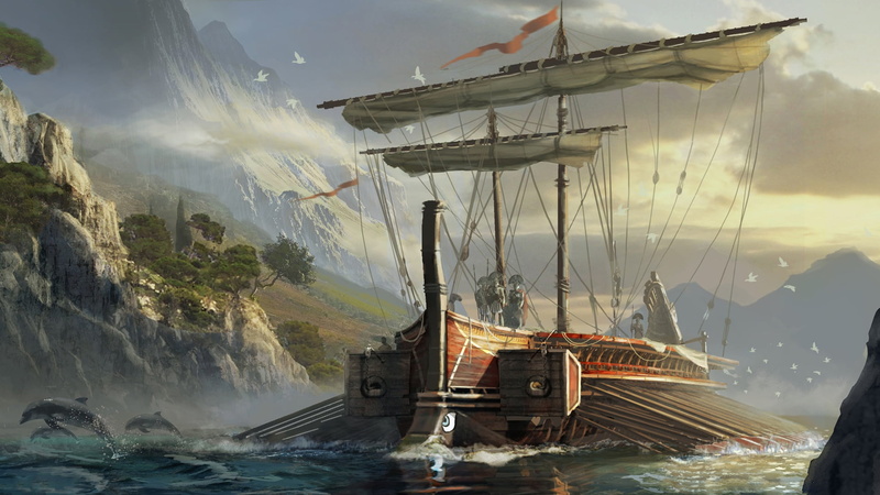 Eddie Bennun, Greek Trireme, 1080P, Assassins Creed:Origins, multi-platform video game