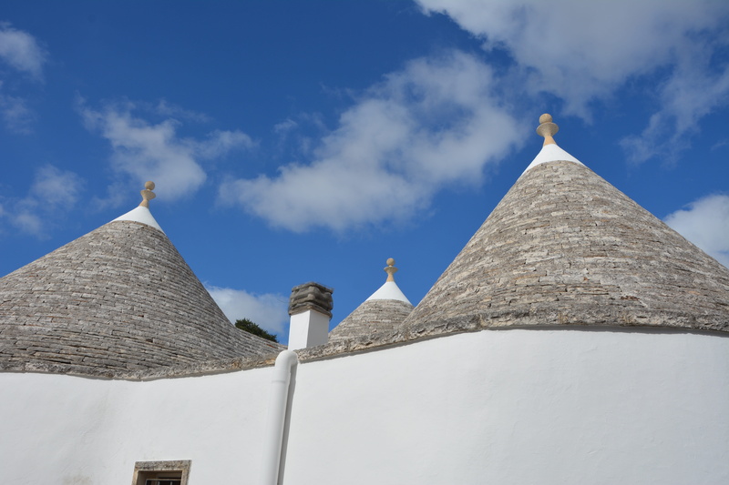 nature, no people, blue, architecture, low angle view, religion, roof, thatched roof, trulli, building, shape, travel destinations, outdoors, place of worship