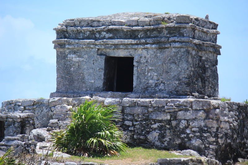 day, maya, sky, outdoors, observatory, stone wall, 2K, no people, travel destinations, solid, ancient civilization, stone material, building exterior