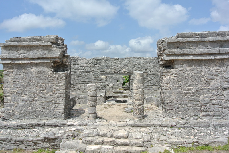building exterior, artifacts, architecture, ancient history, Archaeology, mexico, travel, no people, tulum, weathered, travel Locations, architecture And Buildings