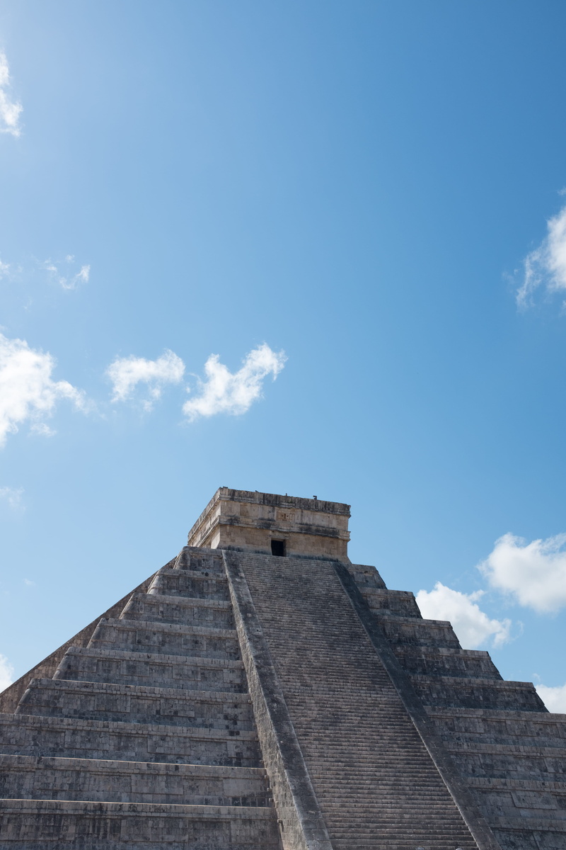 archaeology, photography, no people, architecture, 4K, building exterior, nature, cloud - sky, blue sky, place of worship, sky, temple, mexico, tourism