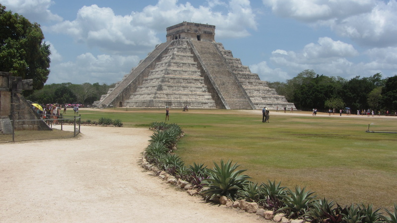built structure, the past, tree, architecture, outdoors, day, maya, ancient civilization, ancient, 4K, history, chichen itza, tourism, ruins, sky, travel