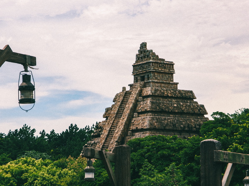 arbour, built structure, pagoda, mexico, worship, low angle view, slate, place of worship, day, tower, vehicle, architecture, travel destinations, monument