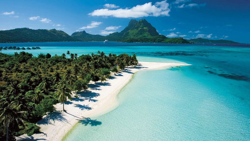 turquoise colored, beach, nature, water, cloud - sky, lagoon, tree, scenics - nature, tranquility, sky, blue, day, idyllic, tranquil scene, no people, outdoors