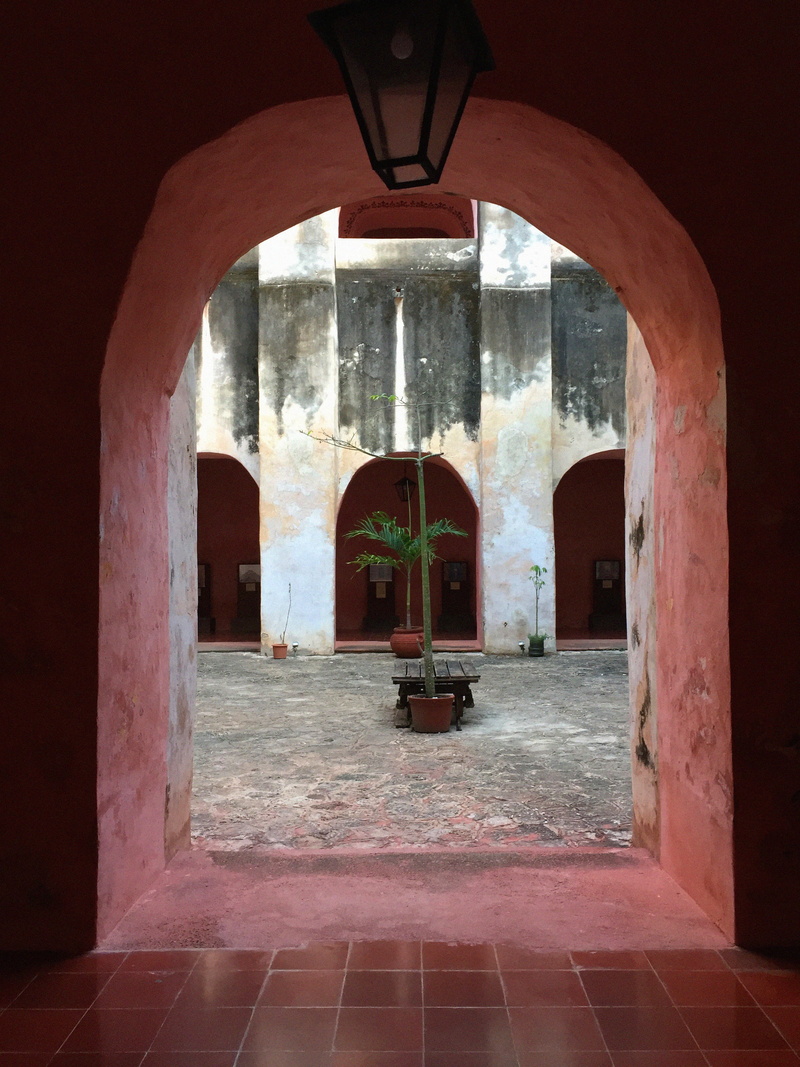 indoors, dungeon, entrance, no people, history, bunker, mexico, the past, religion, arch, slate, belief, built structure, pavement, architecture, urn, architectural column
