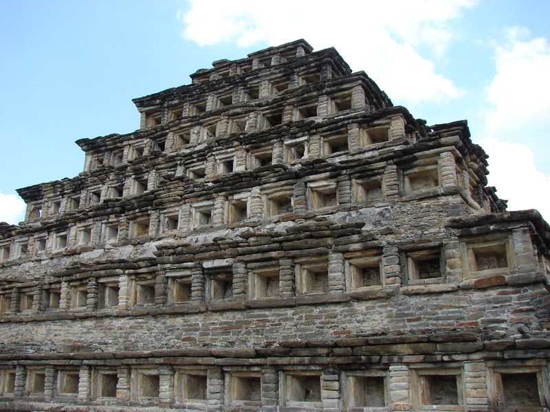 nature, tajín, architecture, outdoors, mexico, low angle view, tajin, sky, no people, 2K, ancient civilization, travel, the past, ancient, history, built structure