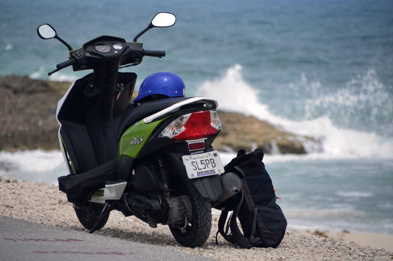 sport, ocean, crash helmet, mexico, island, landscape, motorcycle, summer, costa, lifestyles, travel, people, romantic, sea, take a walk, leisure activity