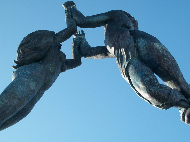 sculpture, creativity, representation, no people, sky, art and craft, union, human representation, travel destinations, blue, day, clear sky, bird, 2K
