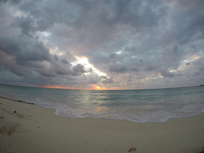 summer, tranquility, cloud - sky, playa del carmen, beach, non-urban scene, mexico, sky, sac pacal, colorfull, sunrise, scenics - nature, horizon, sunset