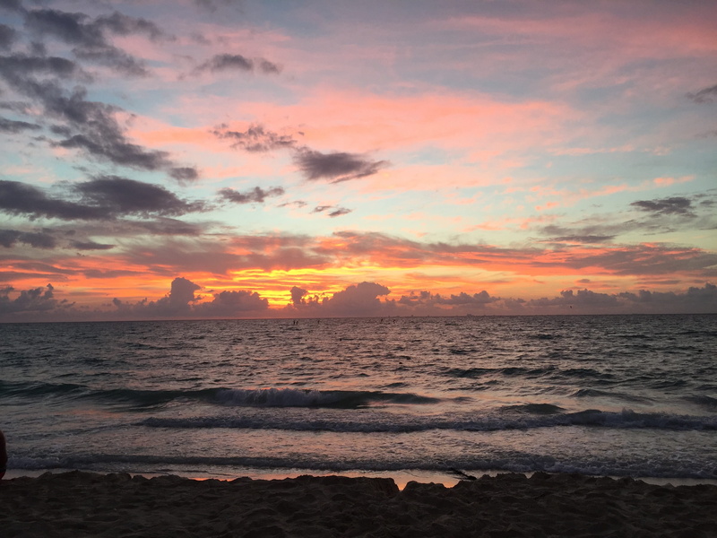 nature, sunrise, water, tranquil scene, cloud, sand, sunset, sea, playa del carmen, clouds, motion, beach, tranquility, horizon, scenics - nature, idyllic