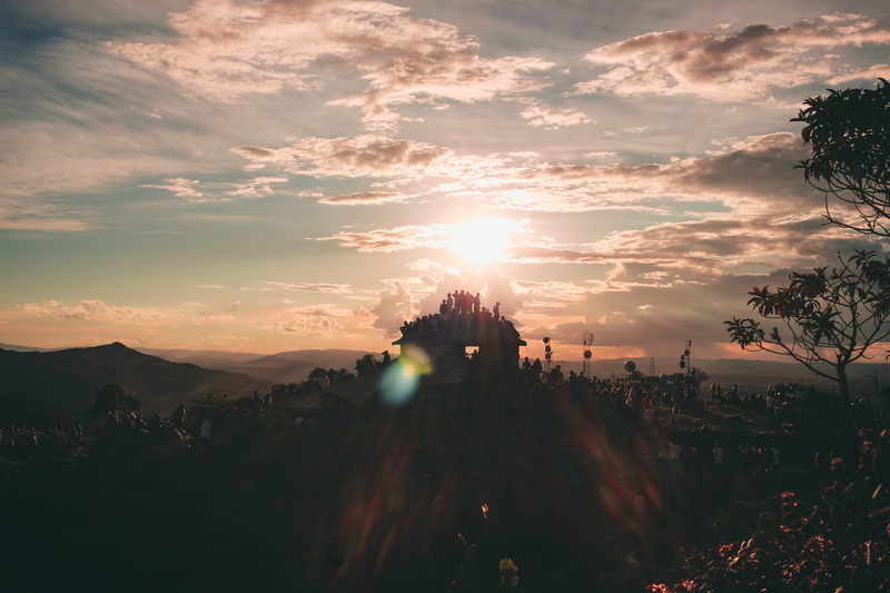 cloud, orange, piramide, scenics - nature, dramatic, dawn, sun, orange color, architecture, cloudy, tranquil scene, mountain, silhouette, landscape, light