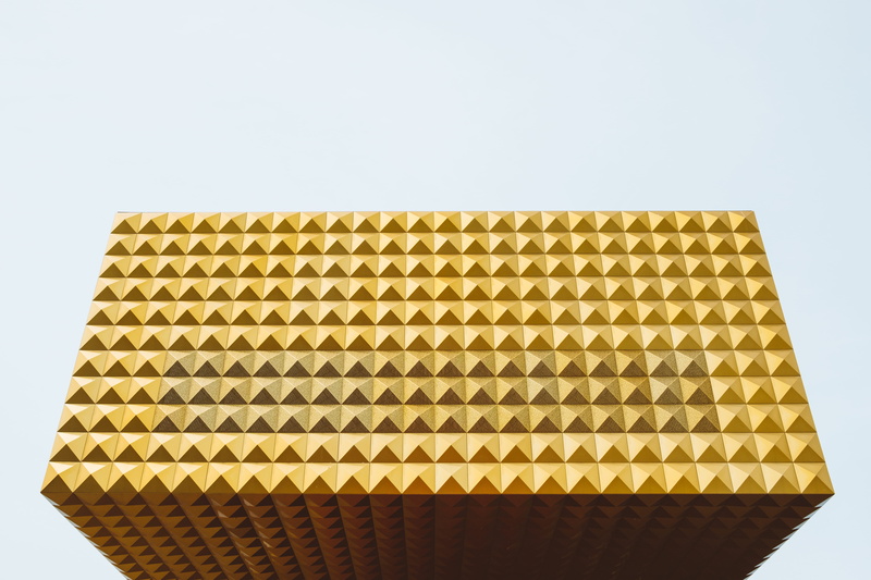 denmark, close-up, shadow, geometrical, design, 5K, yellow, golden, eye, d, rock, empty, architecture, shiny, studio shot, roskilde, white background