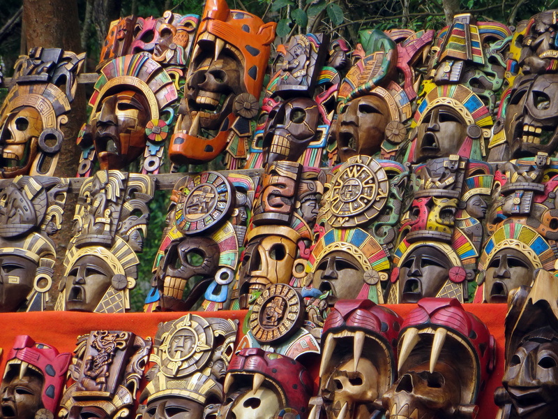 art and craft, crafts, abundance, Market, 4K, large group of objects, Uxmal, indoors, multi colored, variation, trinkets, representation, decoration, male likeness