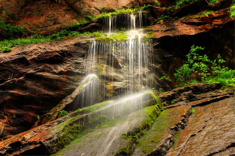 stone, power in nature, rock, land, scenics, clammy, light, Nature, landscape, flowing water, running water, atmospheric, bavaria, 2K, no people, Water