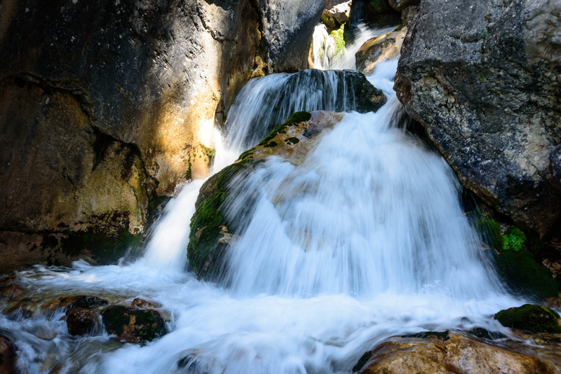 stones, water running, scenics - nature, motion, solid, murmur, rock formation, waters, Waterfall, flow, Bach, environment, rock - object, water, river